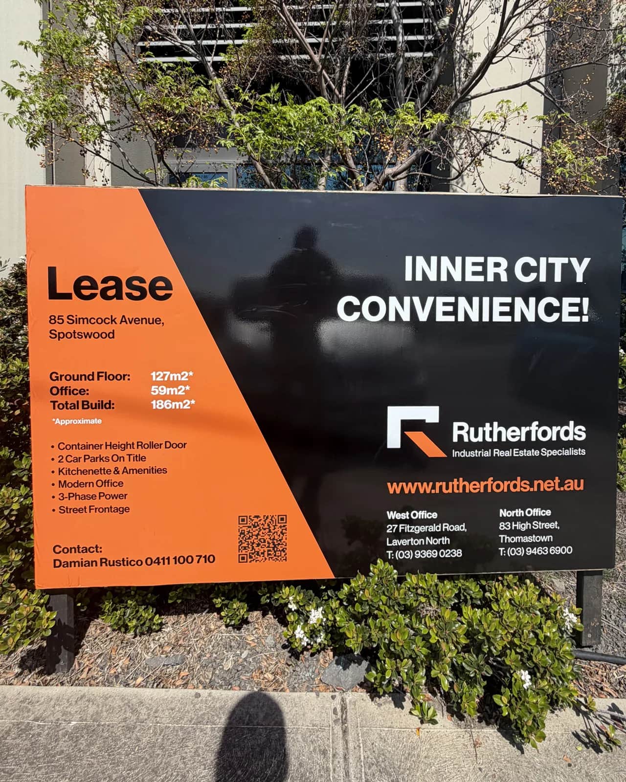 The same Rutherfords lease sign, clean, with every word readable